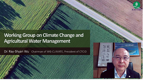 Dr. Ray-Shyan Wu Chairman of WG-CLIMATE, President of CTCID